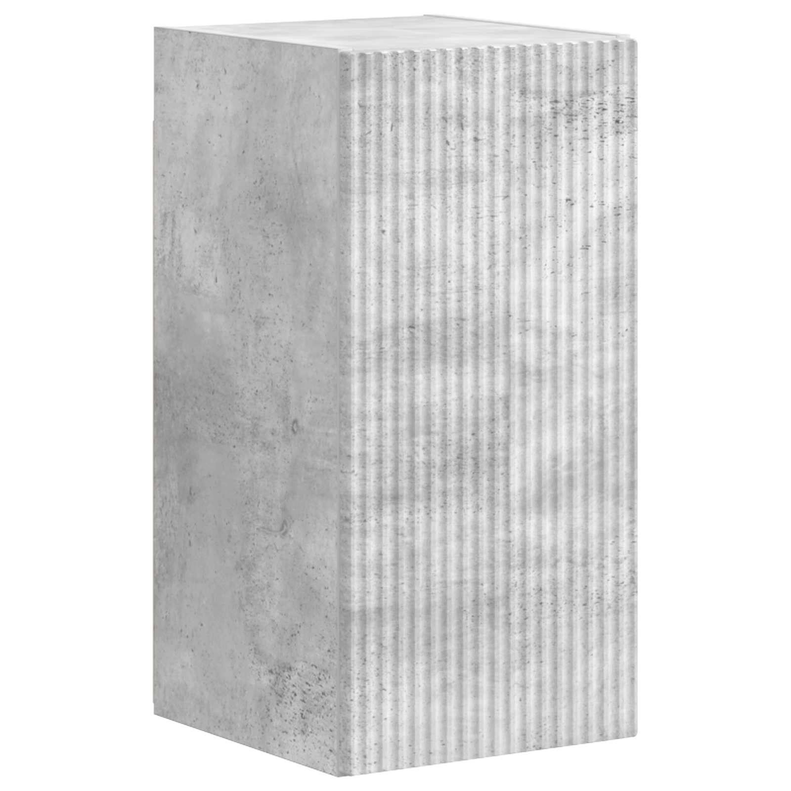 Tv-Meubelset Wandgemonteerd 4 Pcs Beton Grijs Bewerkt Hout Betongrijs
