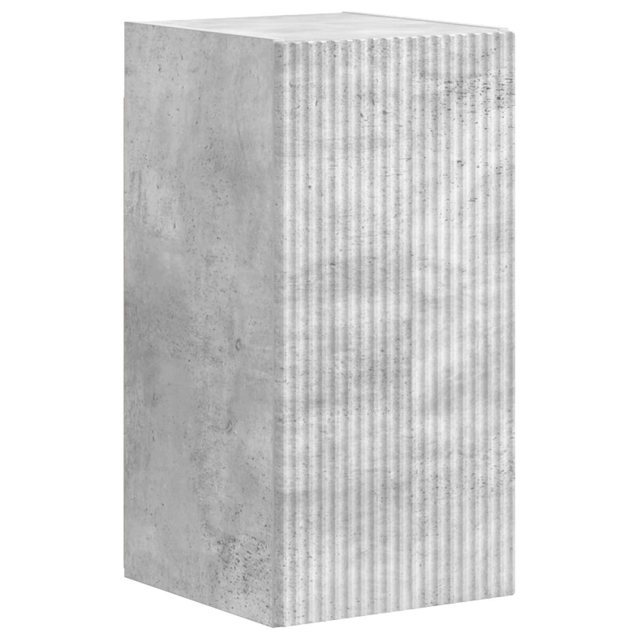 Tv-Meubelset Wandgemonteerd 4 Pcs Beton Grijs Bewerkt Hout Betongrijs