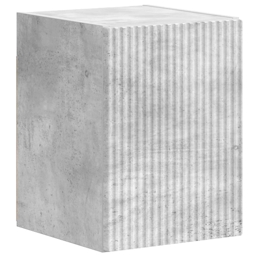 Tv-Meubelset Wandgemonteerd 4 Pcs Beton Grijs Bewerkt Hout Betongrijs