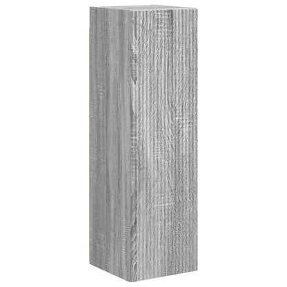 Tv-Meubelset Wandgemonteerd 4 Pcs Bewerkt Hout Grijs sonoma