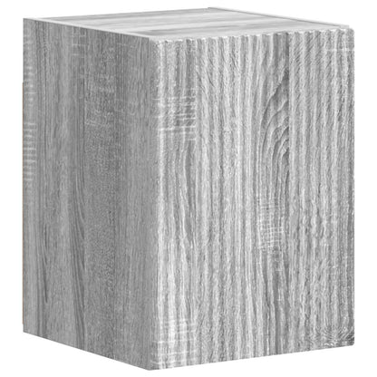 Tv-Meubelset Wandgemonteerd 4 Pcs Bewerkt Hout Grijs sonoma
