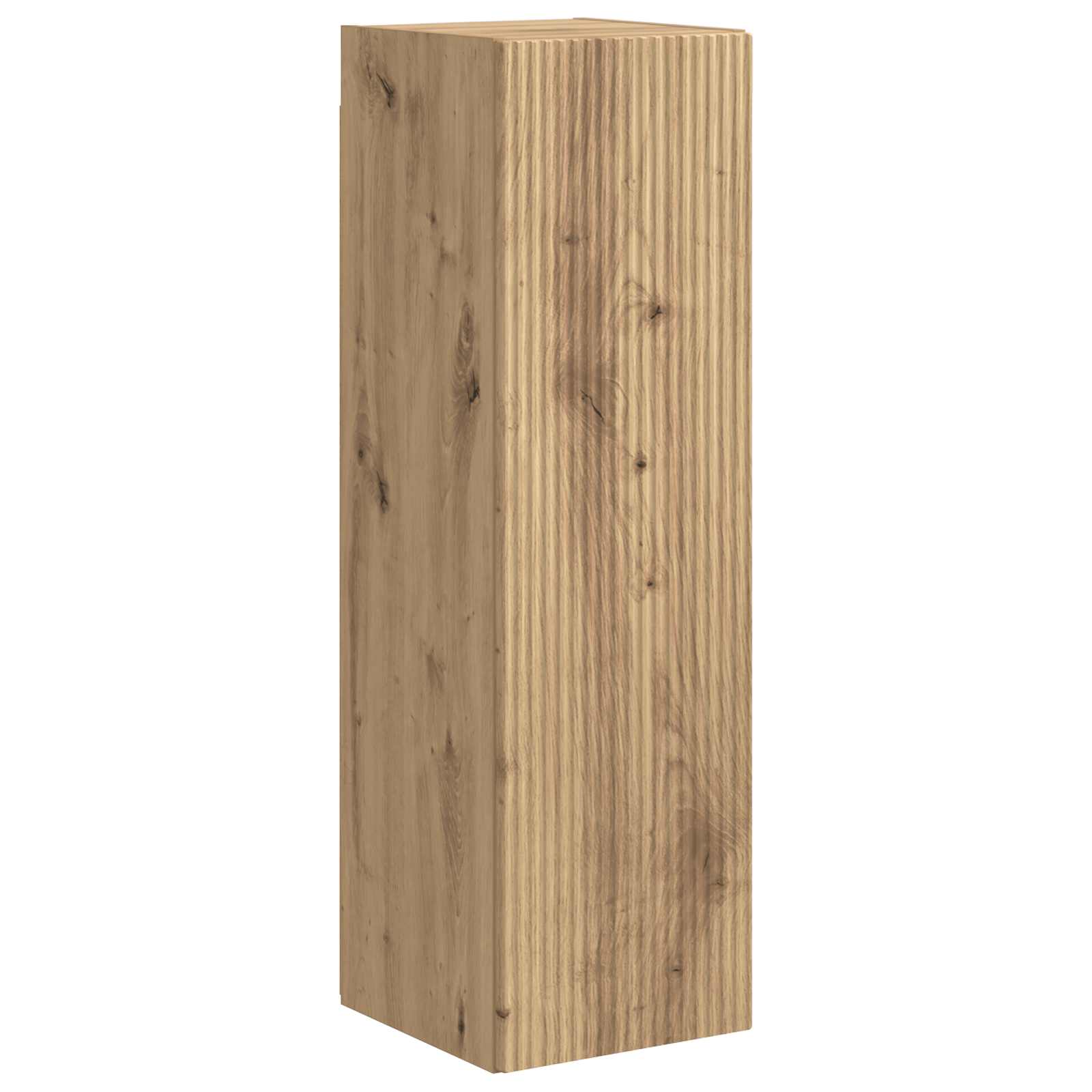 Tv-Meubelset Wandgemonteerd 4 Pcs Artisan Eiken Bewerkt Hout artisanaal eikenkleurig