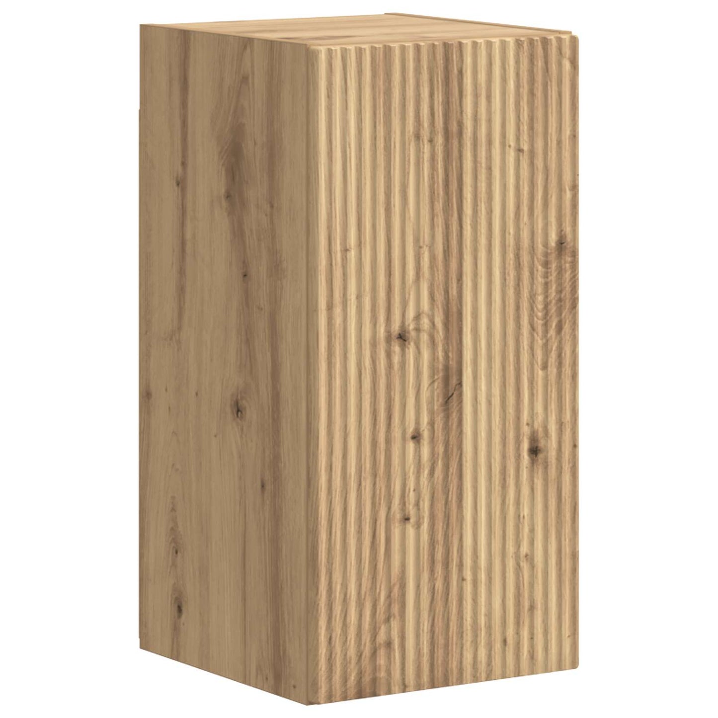 Tv-Meubelset Wandgemonteerd 4 Pcs Artisan Eiken Bewerkt Hout artisanaal eikenkleurig