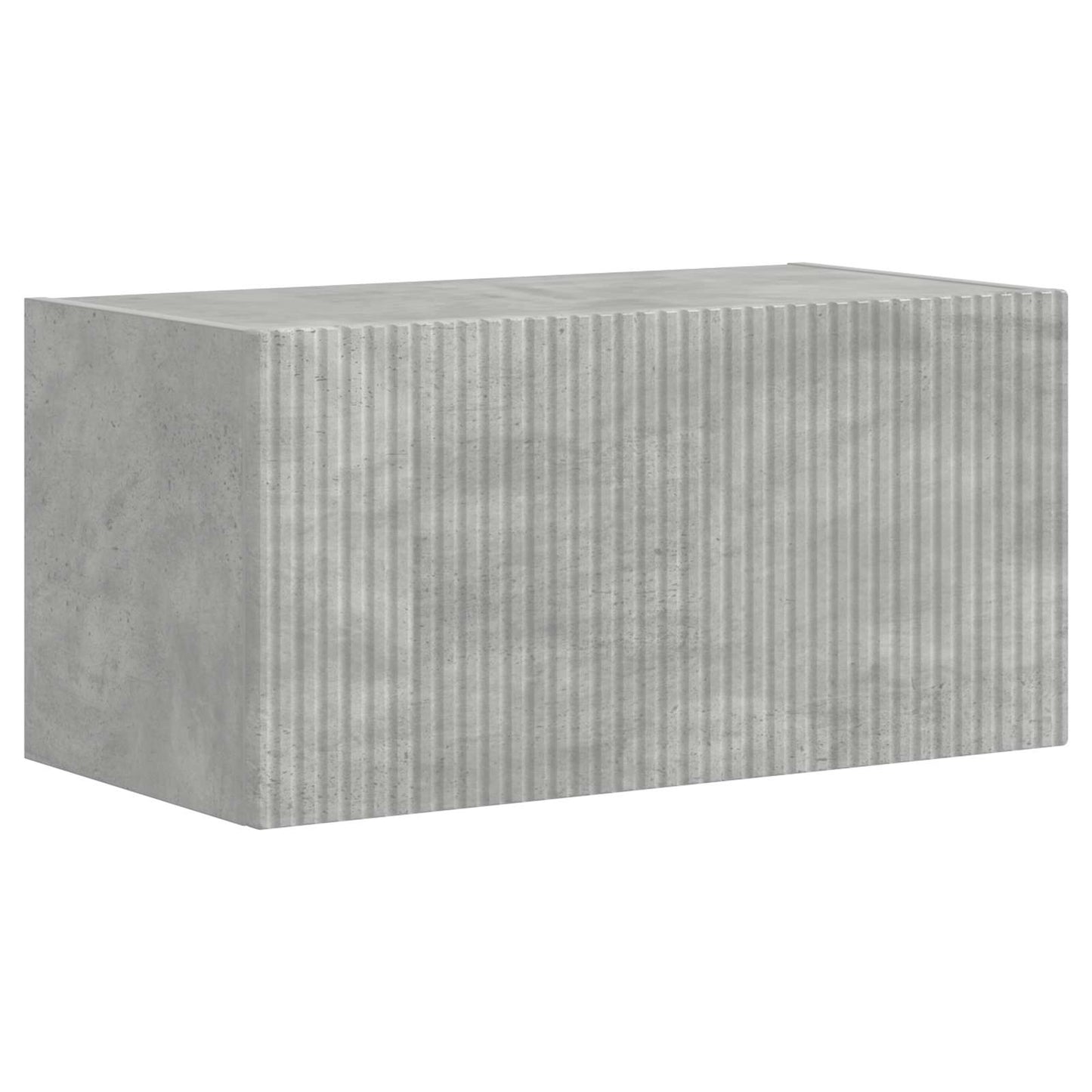 Tv-Meubelset Wandgemonteerd 4 Pcs Beton Grijs Bewerkt Hout Betongrijs