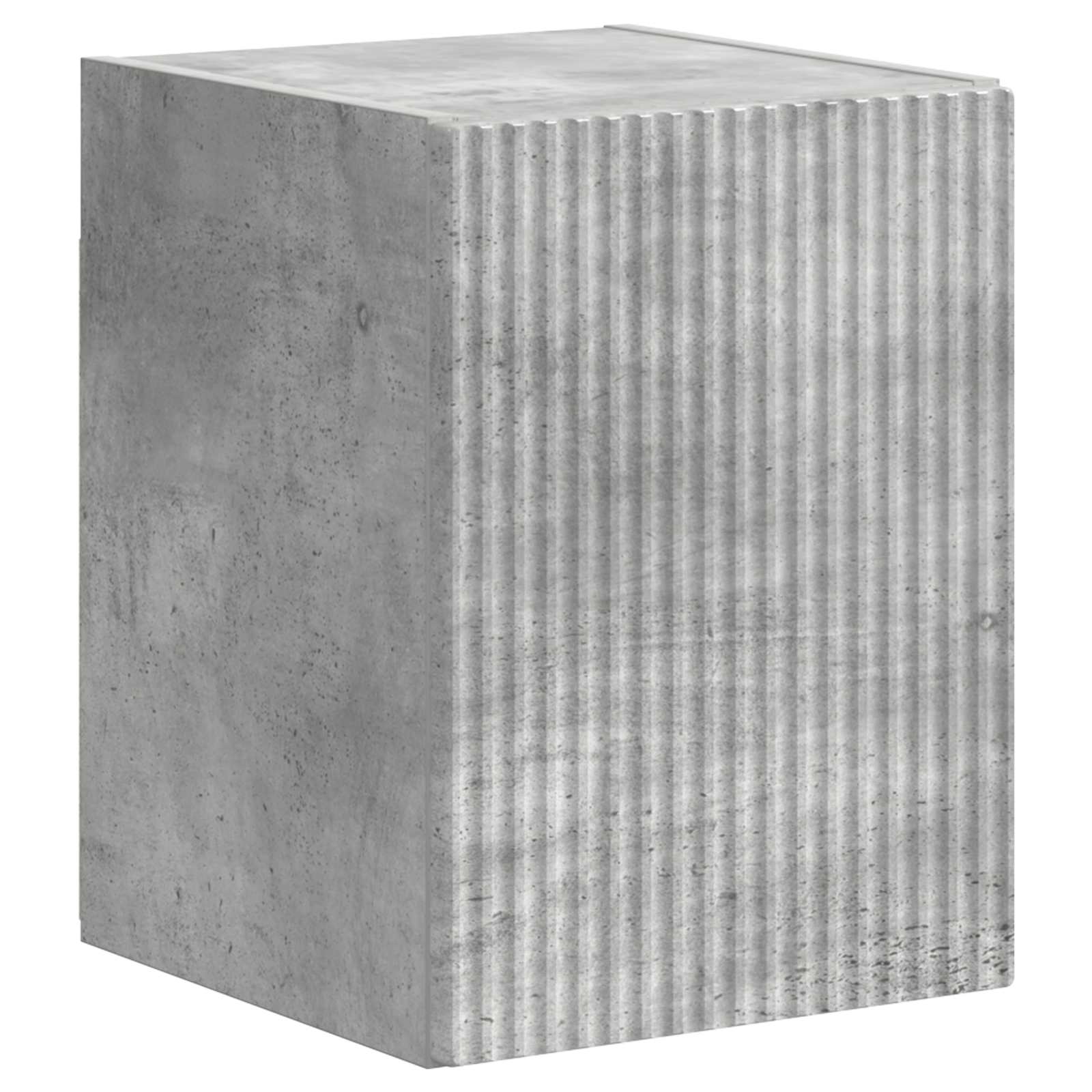Tv-Meubelset Wandgemonteerd 4 Pcs Beton Grijs Bewerkt Hout Betongrijs
