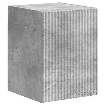 Tv-Meubelset Wandgemonteerd 4 Pcs Beton Grijs Bewerkt Hout Betongrijs