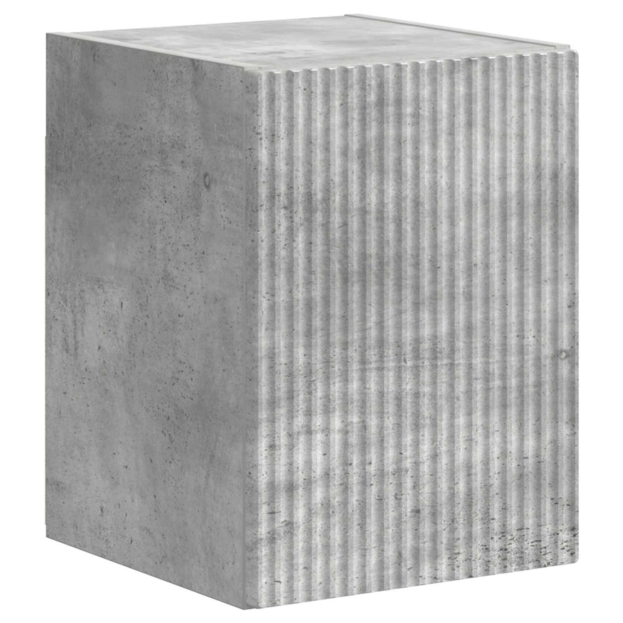 Tv-Meubelset Wandgemonteerd 4 Pcs Beton Grijs Bewerkt Hout Betongrijs