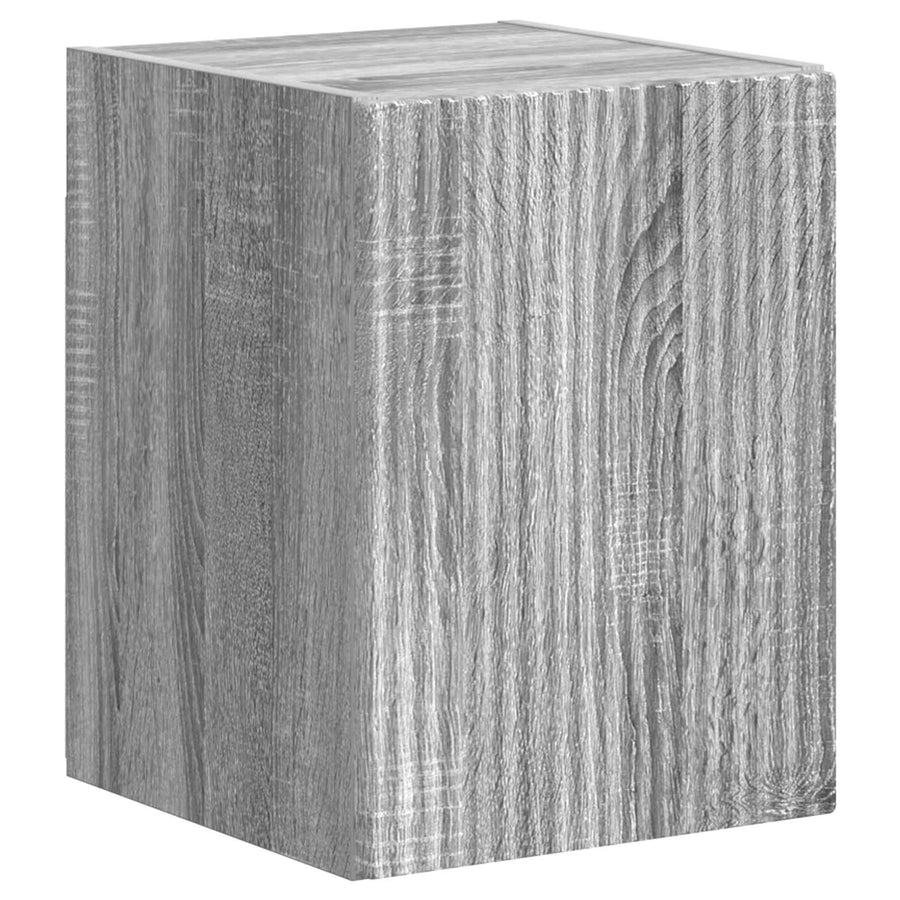 Tv-Meubelset Wandgemonteerd 4 Pcs Bewerkt Hout Grijs sonoma