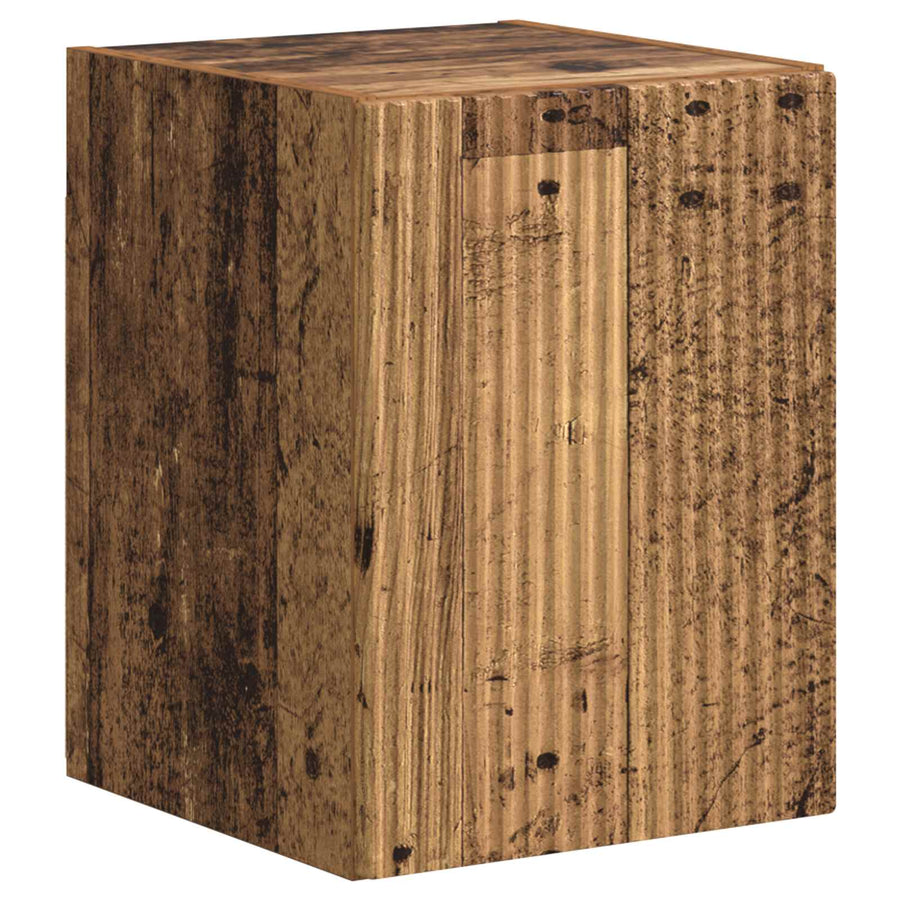 Tv-Meubelset Wandgemonteerd 4 Pcs Oudhout Bewerkt Hout Oud hout