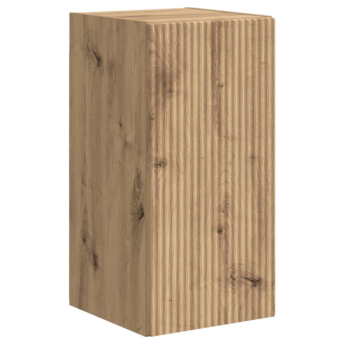 Tv-Meubelset Wandgemonteerd 4 Pcs Artisan Eiken Bewerkt Hout artisanaal eikenkleurig