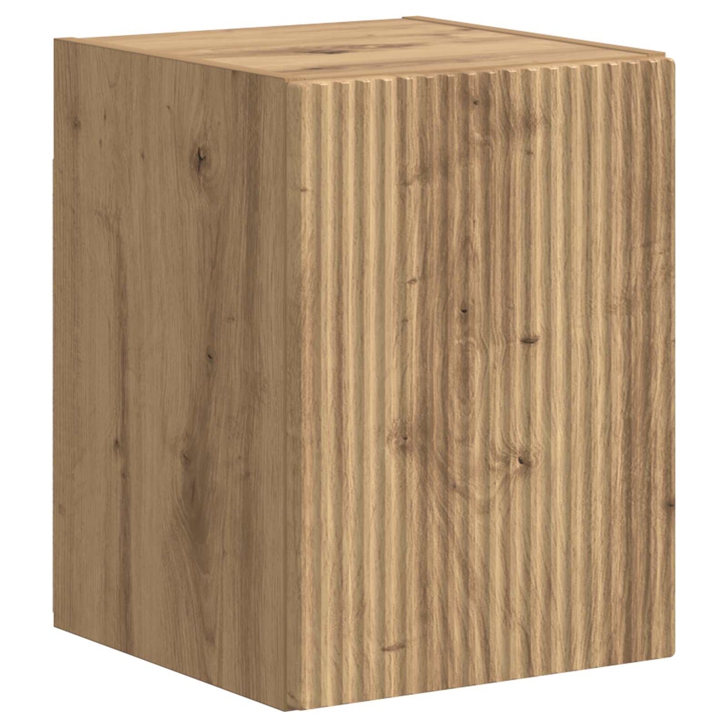 Tv-Meubelset Wandgemonteerd 4 Pcs Artisan Eiken Bewerkt Hout artisanaal eikenkleurig