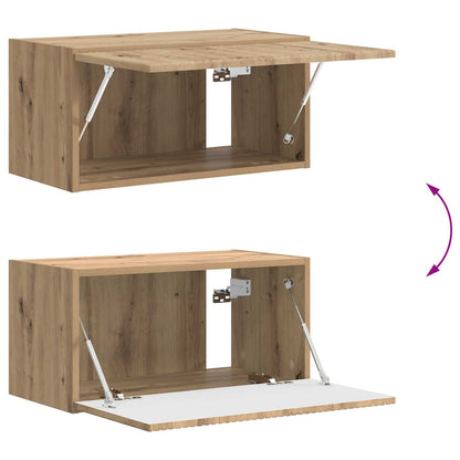 Tv-Meubelset Wandgemonteerd 5 Pcs Bewerkt Hout Wit