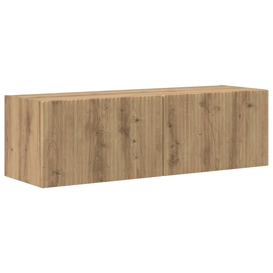 Tv-Meubelset Wandgemonteerd 5 Pcs Bewerkt Hout Grijs sonoma