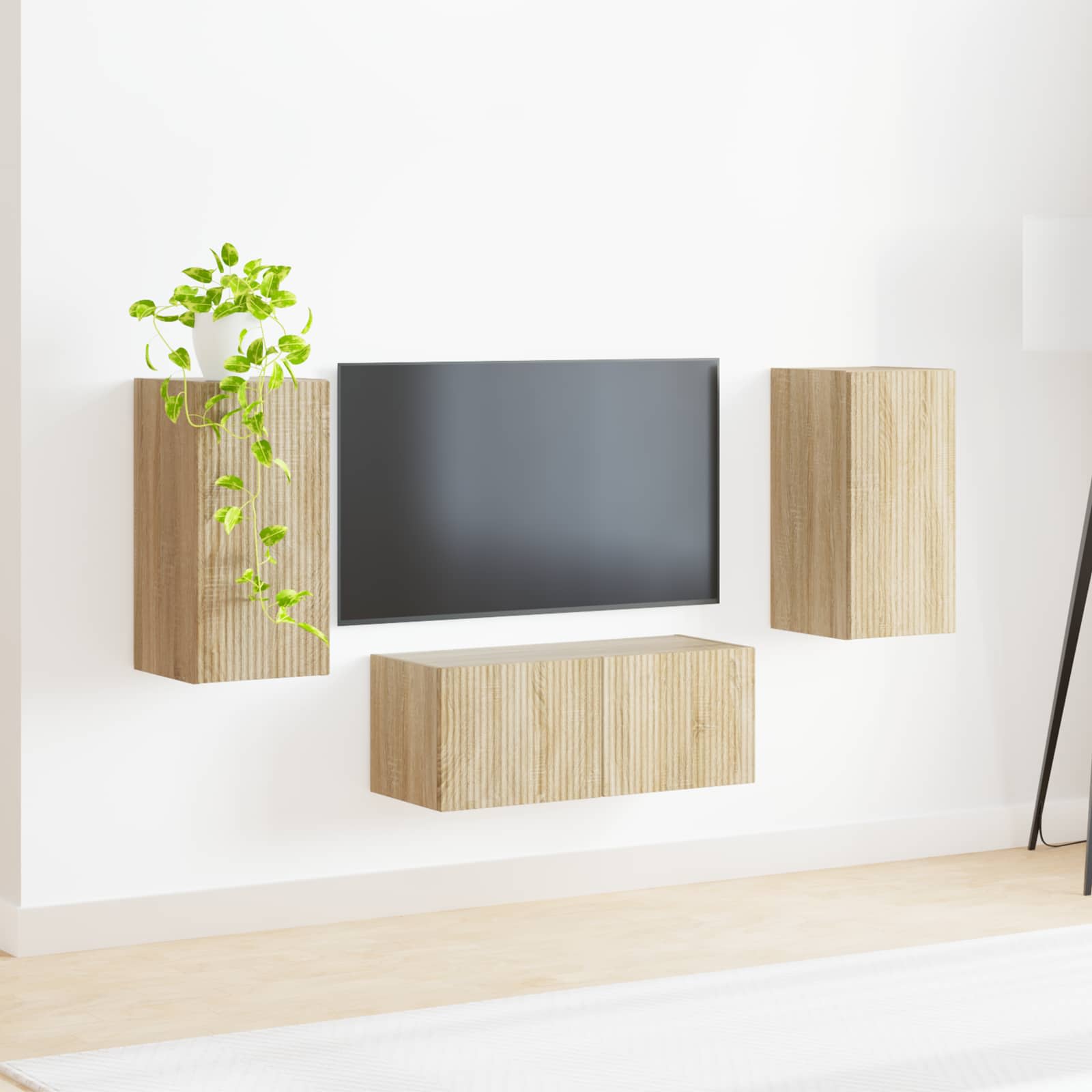 Tv-meubelset 6 st Sonoma Eiken Bewerkt hout