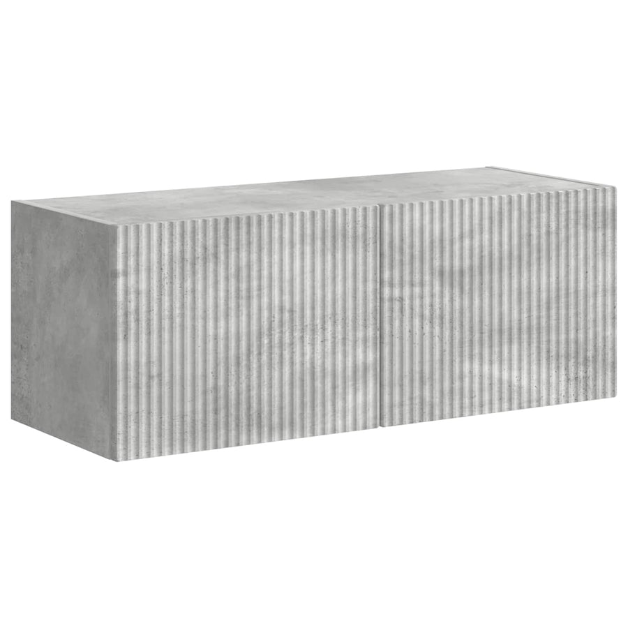 Tv-Meubelset Wandgemonteerd 6 Pcs Beton Grijs Bewerkt Hout Betongrijs