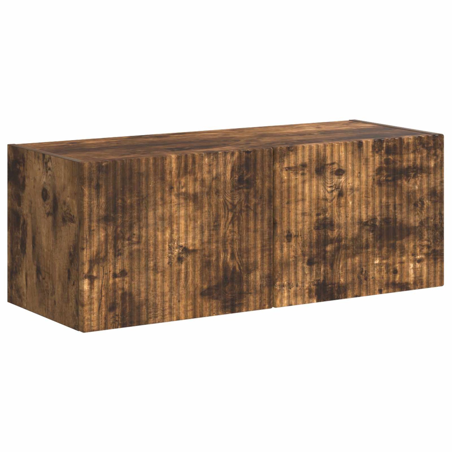 Tv-Meubelset Wandgemonteerd 6 Pcs Bewerkt Hout Gerookt eiken
