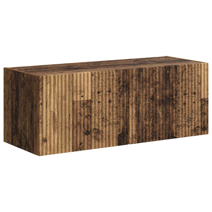 Tv-Meubelset Wandgemonteerd 6 Pcs Oudhout Bewerkt Hout Oud hout