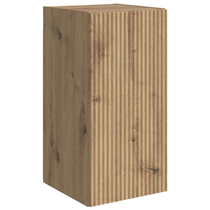 Tv-meubelset 6 st Artisan Eiken Bewerkt hout