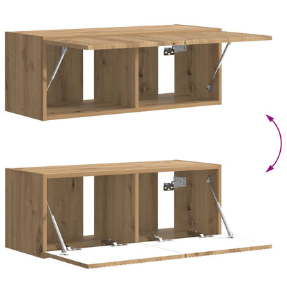 Tv-meubelset 6 st Artisan Eiken Bewerkt hout