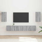 TV Cabinet Set Wall-mounted 5 pcs Grey Sonoma Engineered Wood