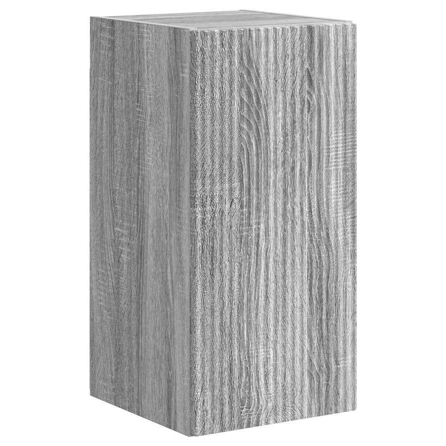 Tv-Meubelset Wandgemonteerd 3 Pcs Grijs Sonoma Bewerkt Hout Goud