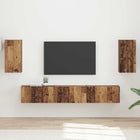 TV Cabinet Set Wall-Mounted 5 pcs Reclaimed Wood Engineered Wood