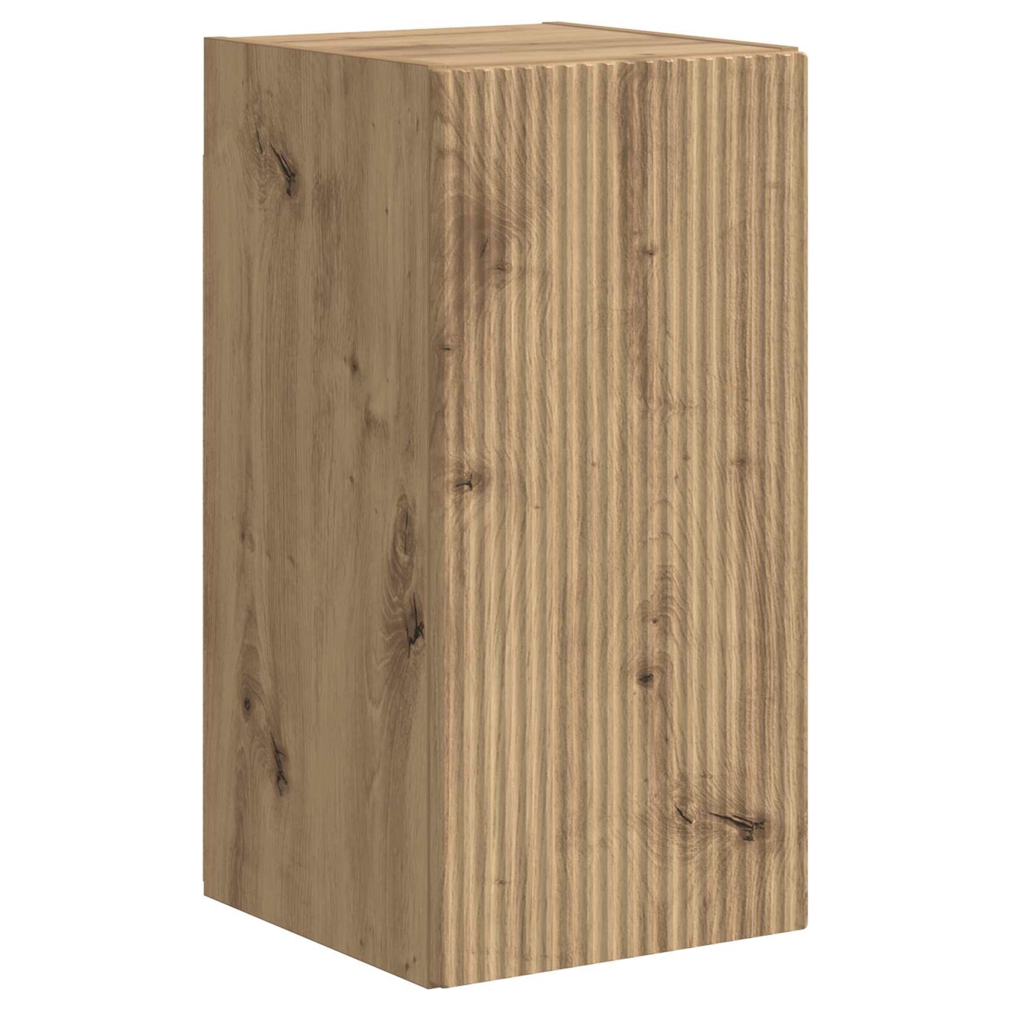 Tv-Meubelset Wandgemonteerd 3 Pcs Artisan Eiken Bewerkt Hout Goud