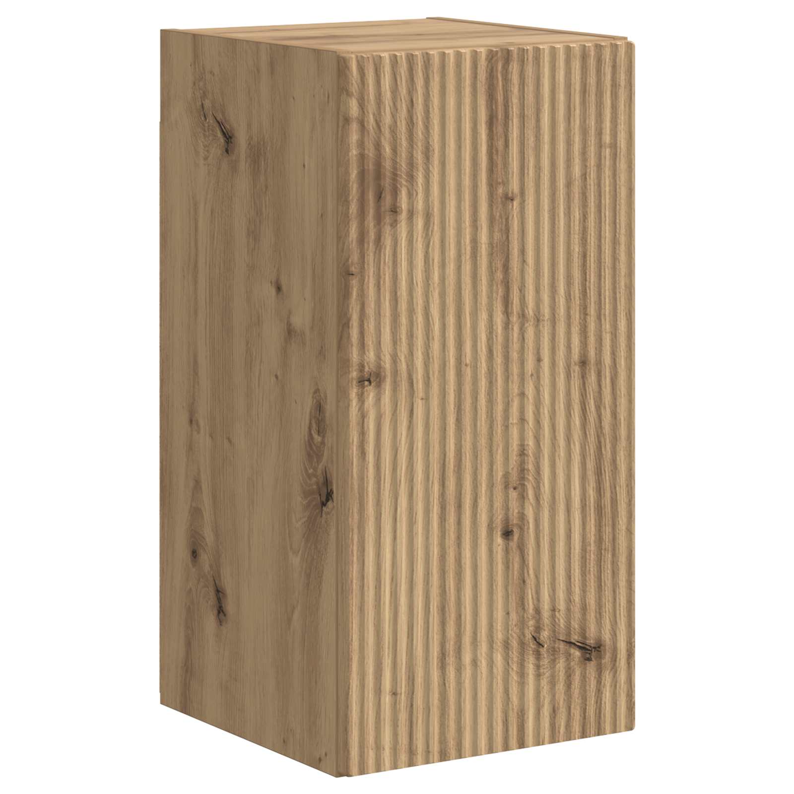 Tv-Meubelset Wandgemonteerd 3 Pcs Artisan Eiken Bewerkt Hout Goud