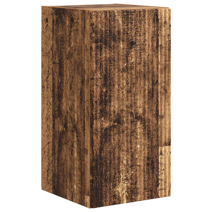 Tv-Meubelset Wandgemonteerd 5 Pcs Oudhout Bewerkt Hout Goud