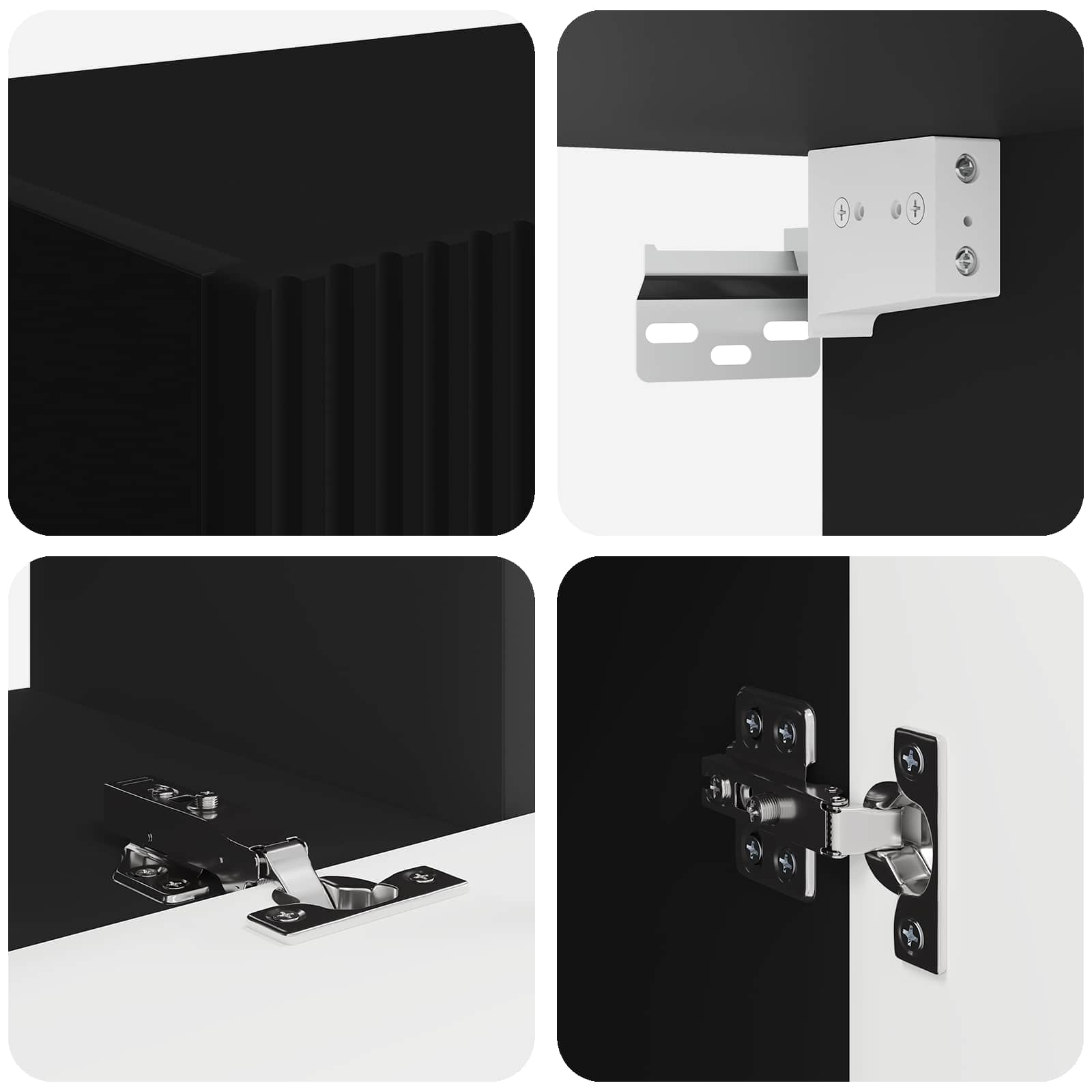 3 Pcs Zwart