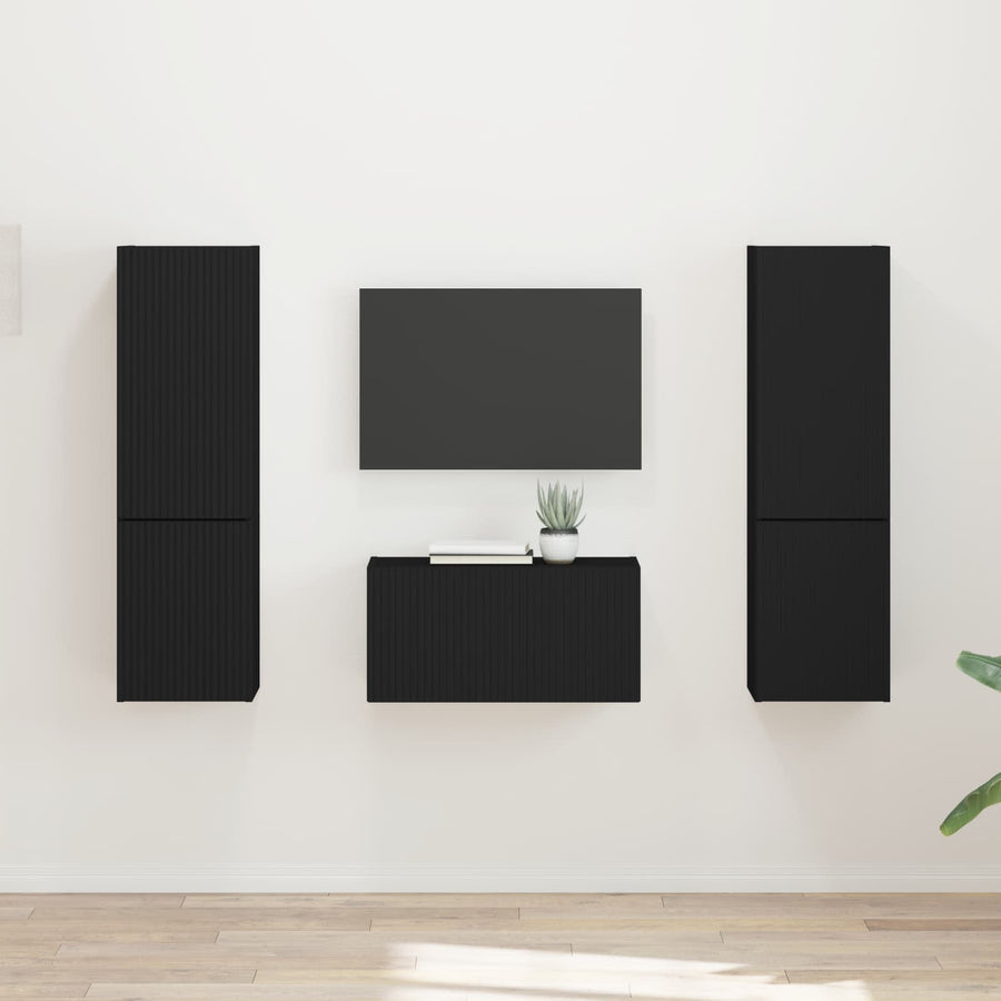3 Pcs Zwart