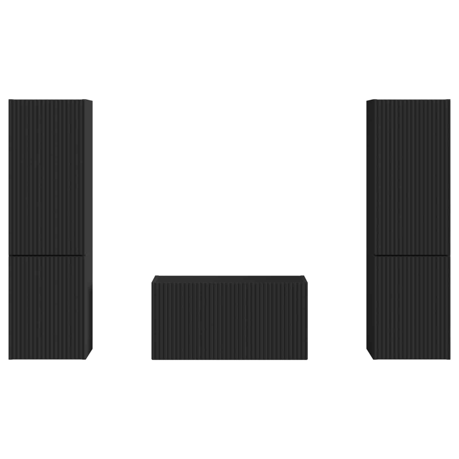 3 Pcs Zwart