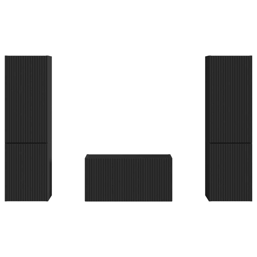 3 Pcs Zwart