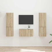 Tv-meubel set 3 stuks Sonoma eiken