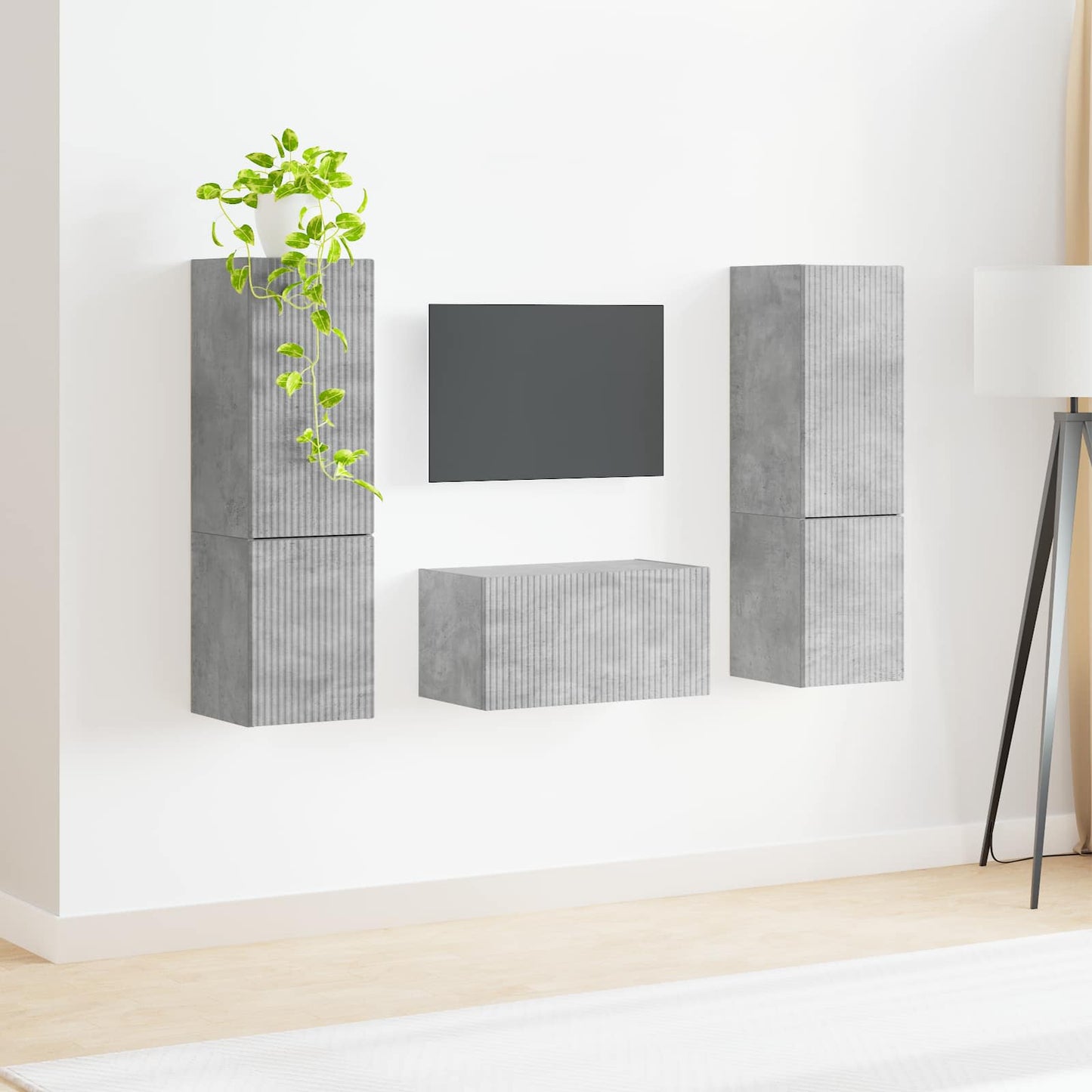 3 Pcs Beton Grijs Betongrijs