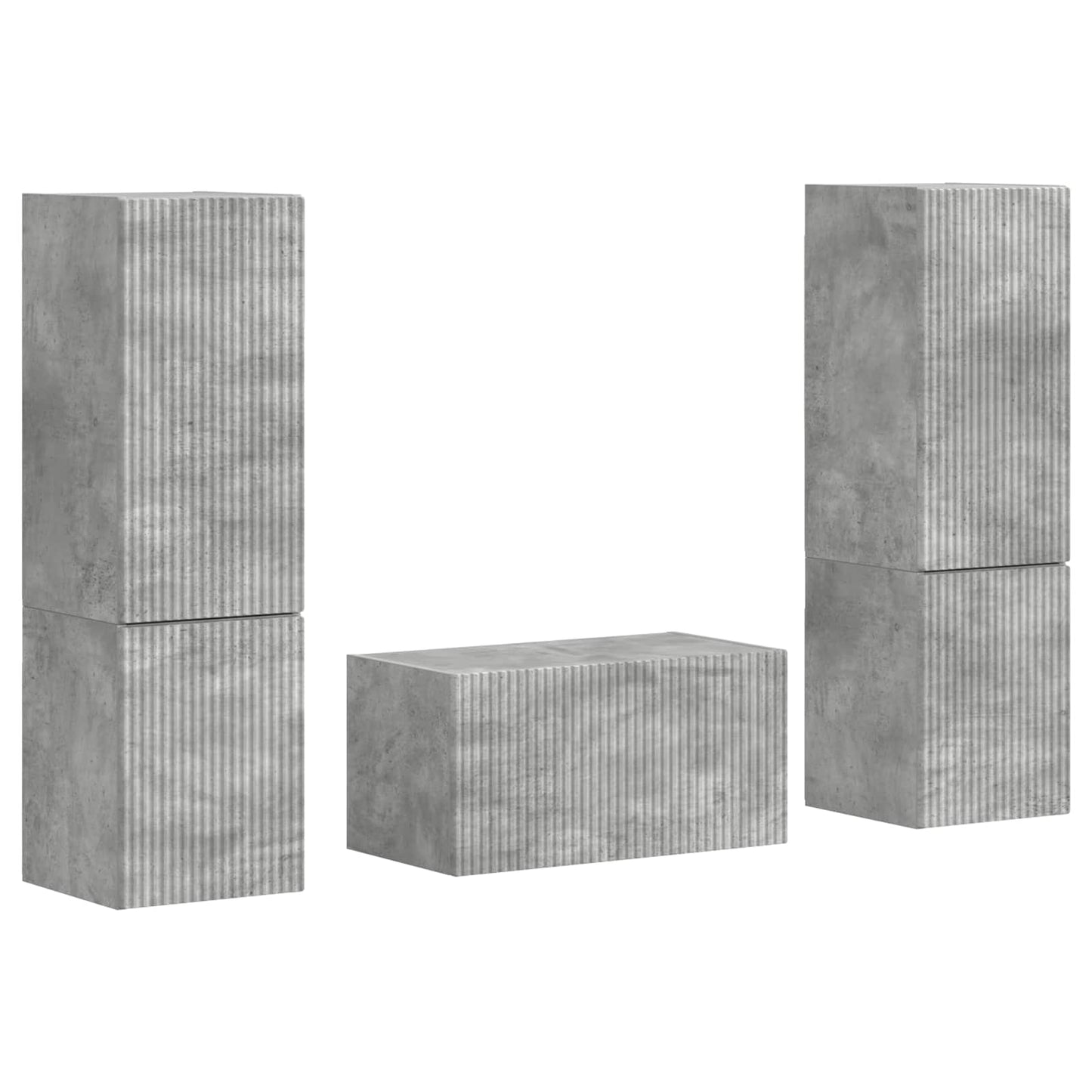 3 Pcs Beton Grijs Betongrijs