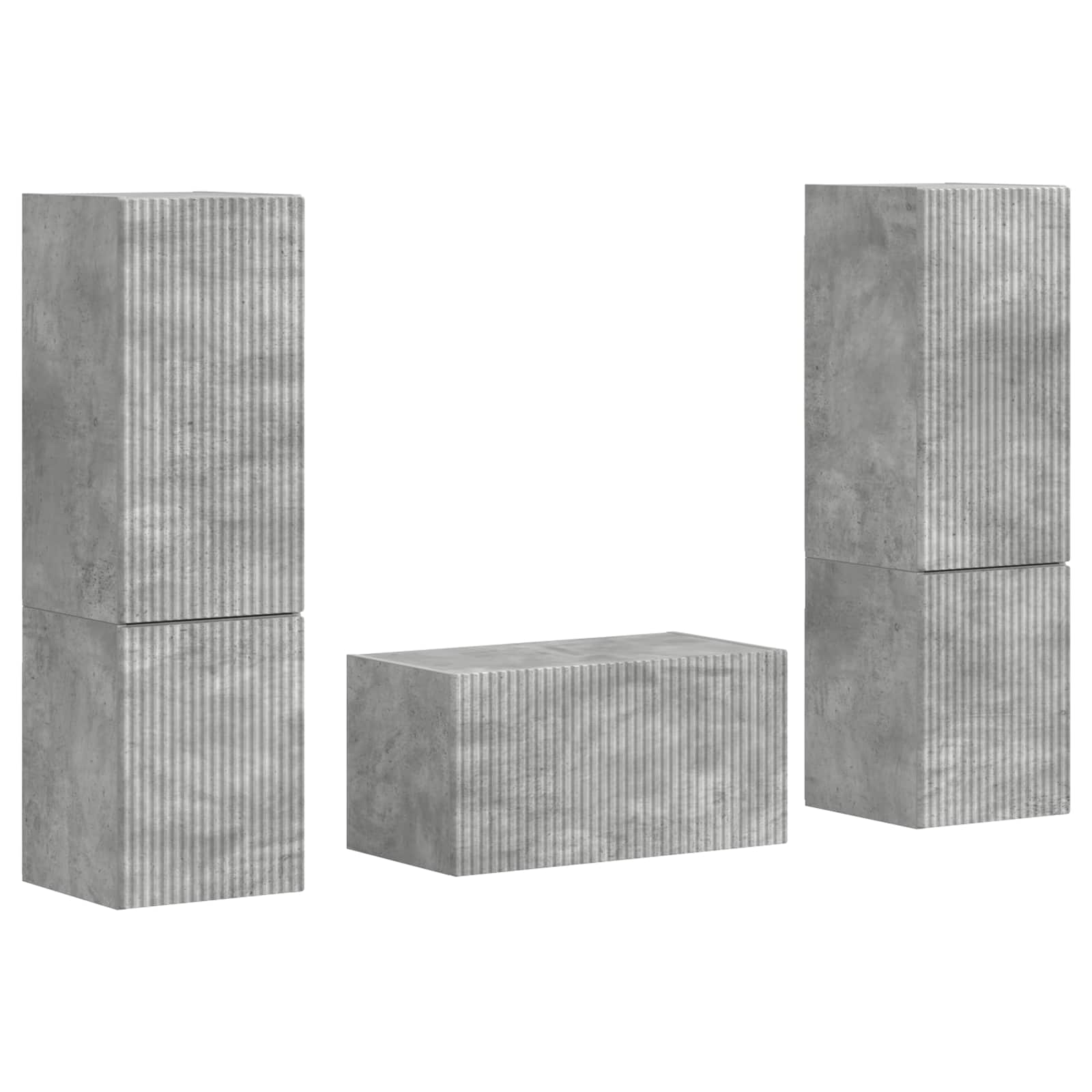 3 Pcs Beton Grijs Betongrijs