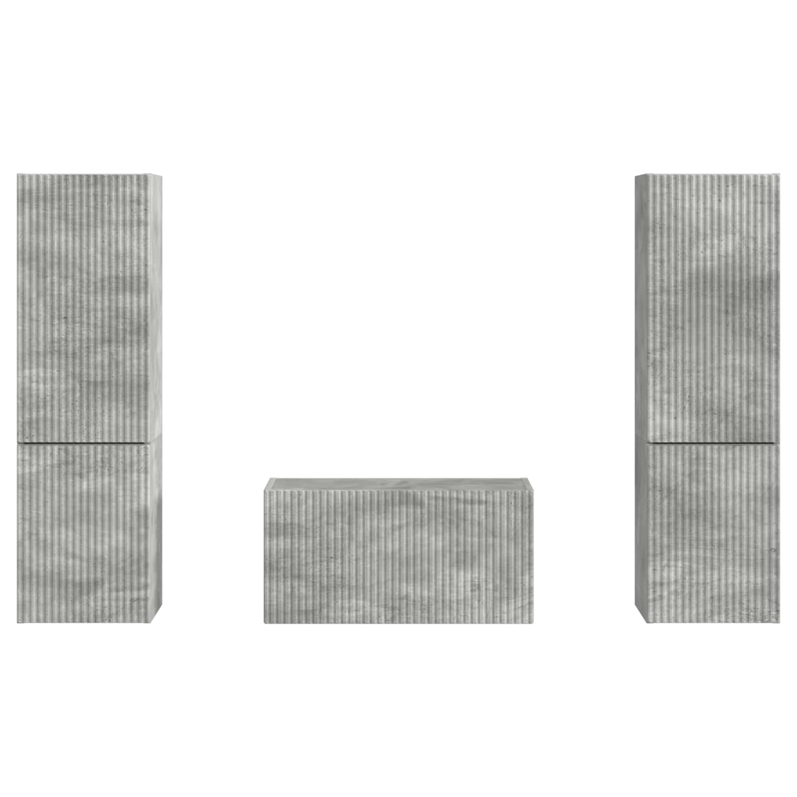 3 Pcs Beton Grijs Betongrijs