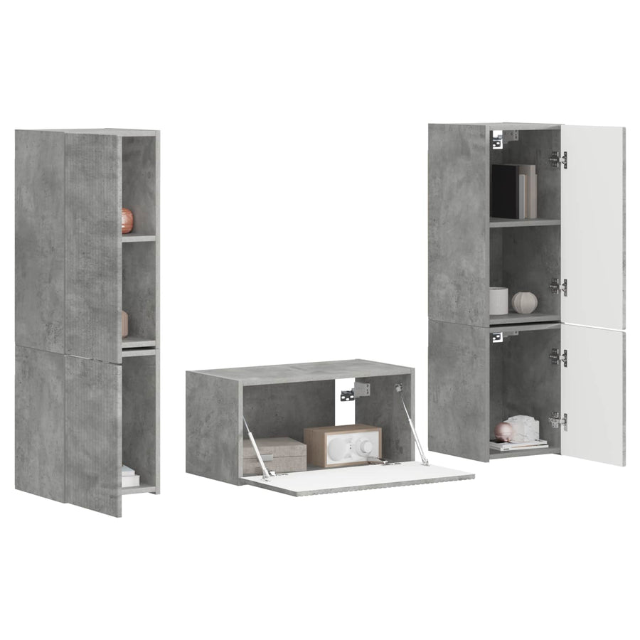 3 Pcs Beton Grijs Betongrijs