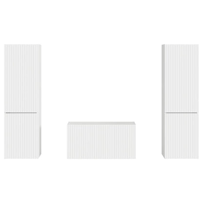 3 Pcs Hoogglans wit