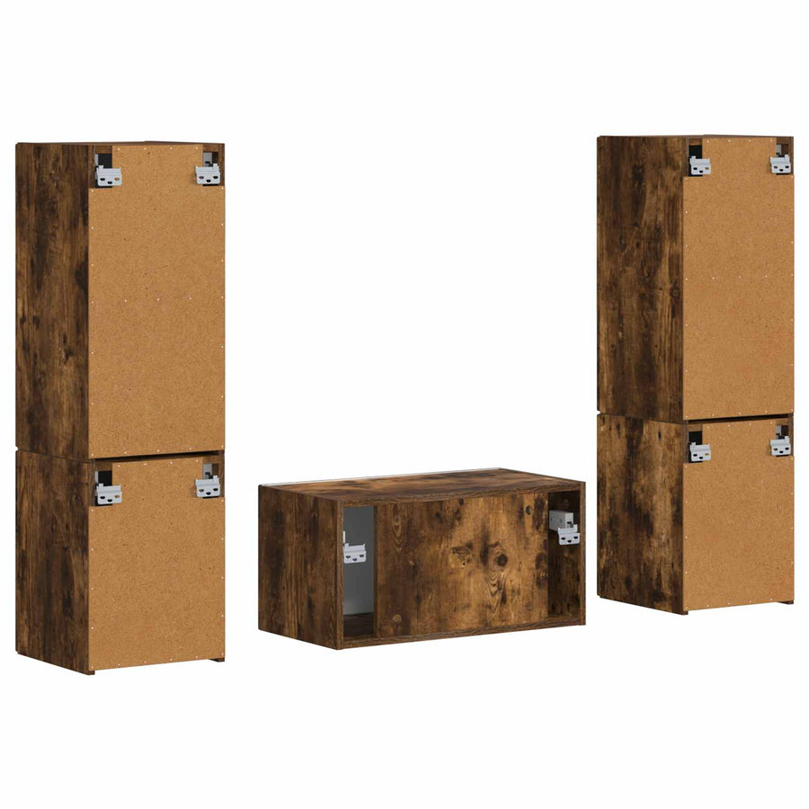 3 Pcs Gerookt eiken