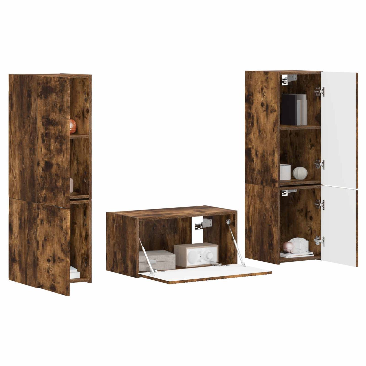 3 Pcs Gerookt eiken