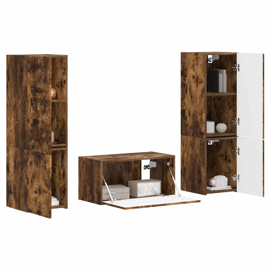 3 Pcs Gerookt eiken