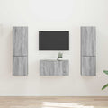 Tv-meubelset 5 pcs Grijs Sonoma Bewerkt hout