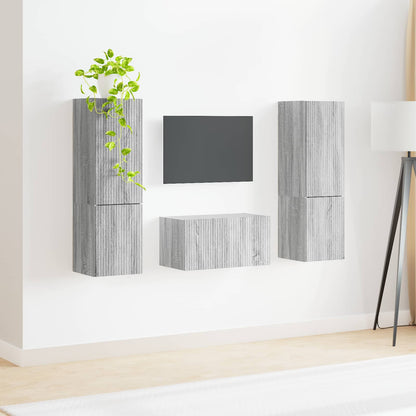 3 Pcs Grijs sonoma