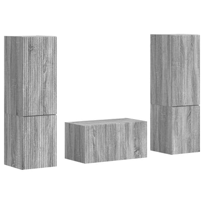 3 Pcs Grijs sonoma