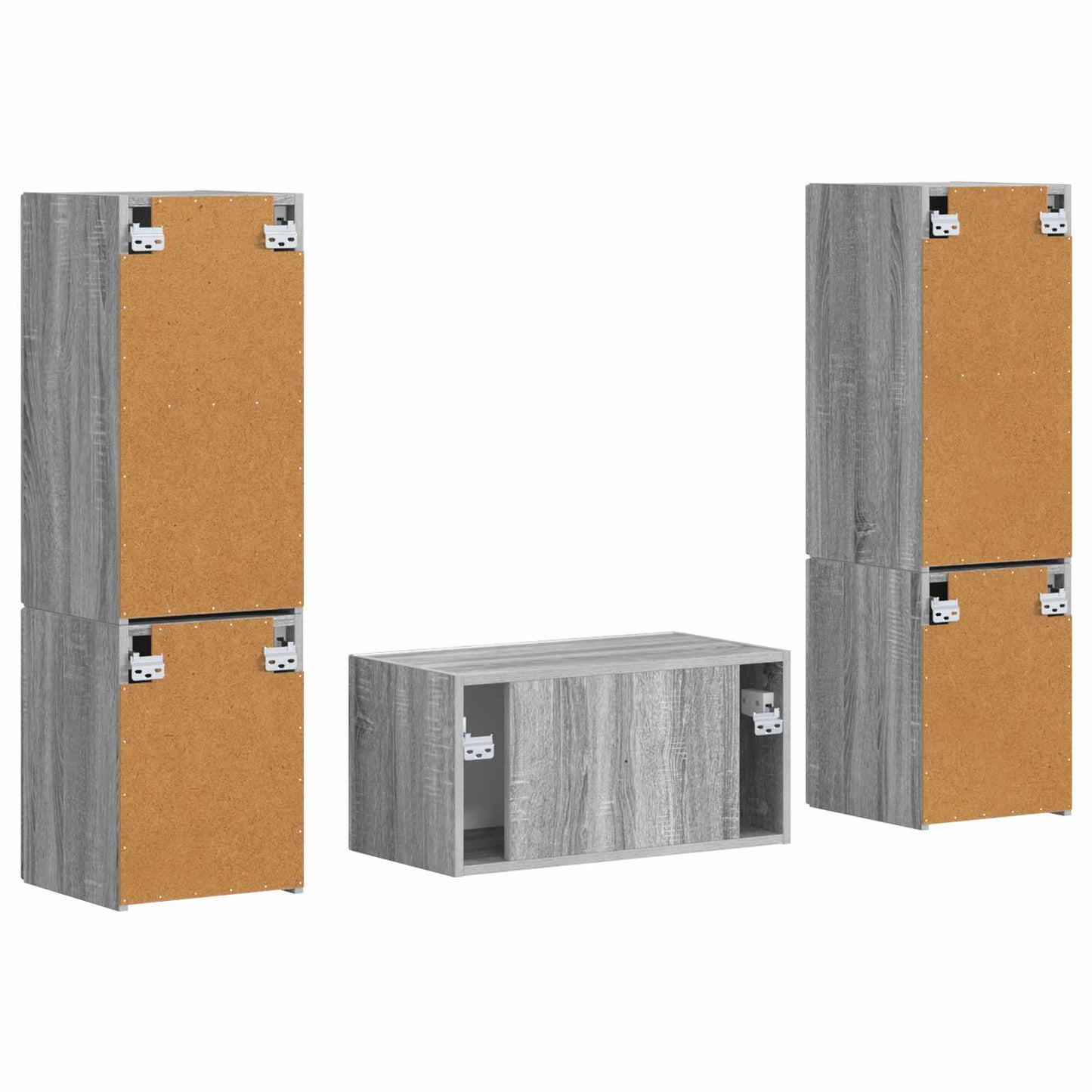 3 Pcs Grijs sonoma