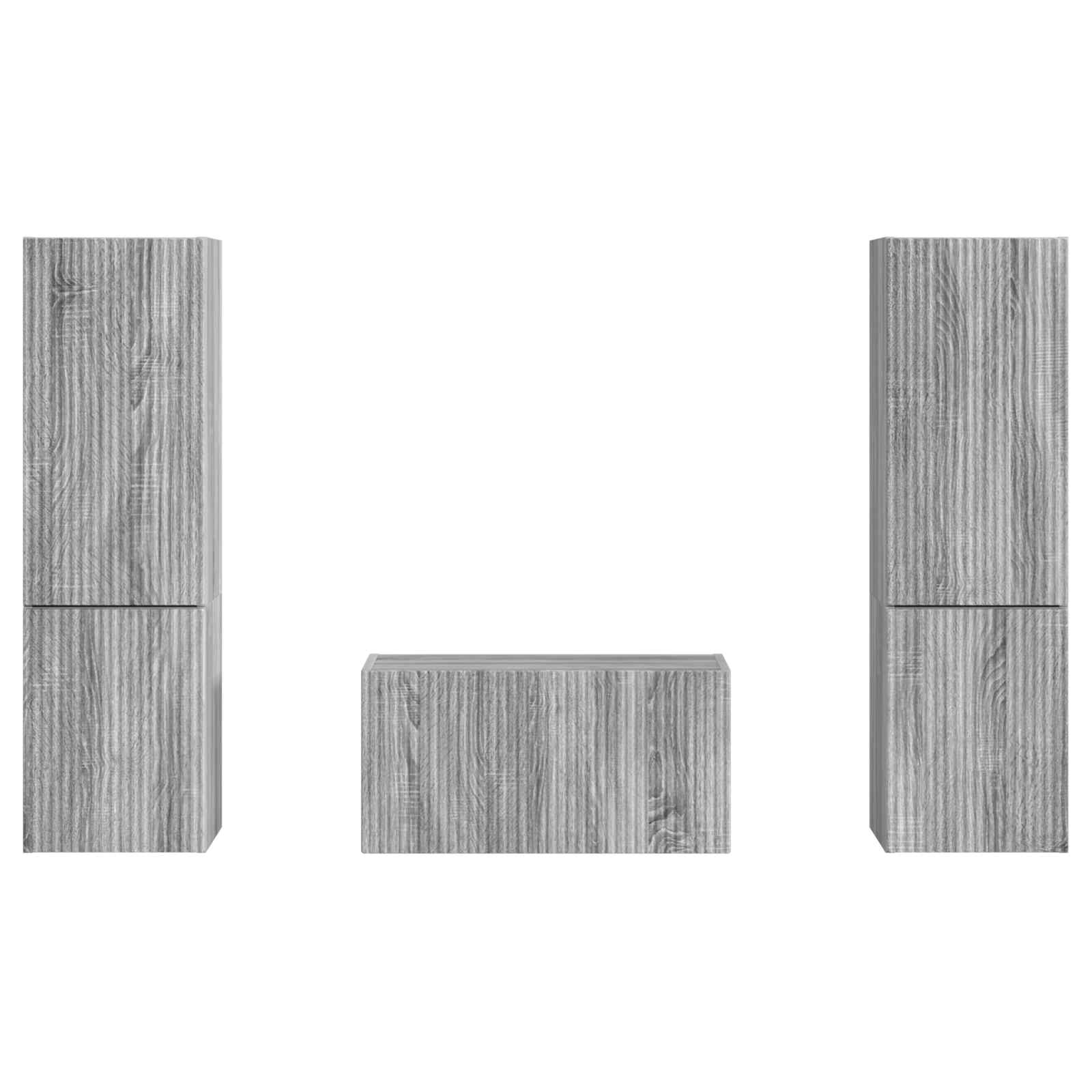 3 Pcs Grijs sonoma