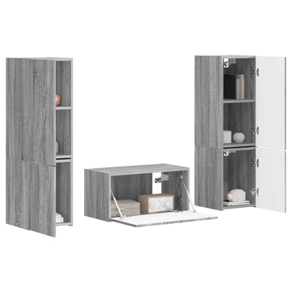 3 Pcs Grijs sonoma