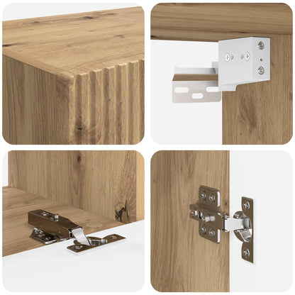3 Pcs Artisan Eiken artisanaal eikenkleurig